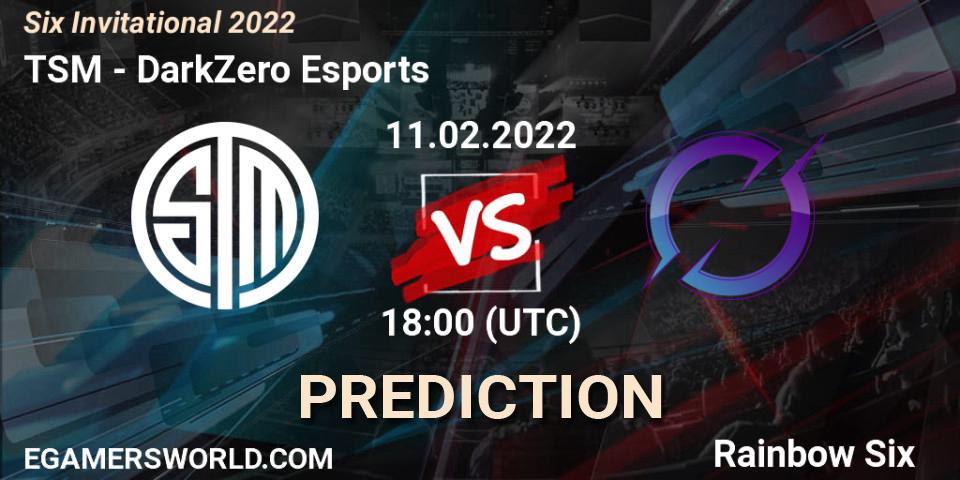 Prognoza TSM - DarkZero Esports. 11.02.22, Rainbow Six, Six Invitational 2022