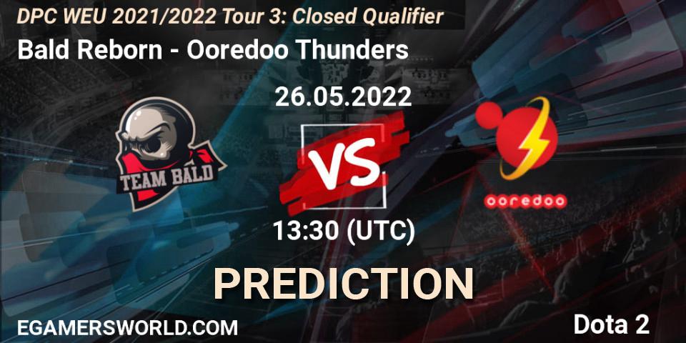 Prognoza Bald Reborn - Ooredoo Thunders. 26.05.2022 at 13:30, Dota 2, DPC WEU 2021/2022 Tour 3: Closed Qualifier