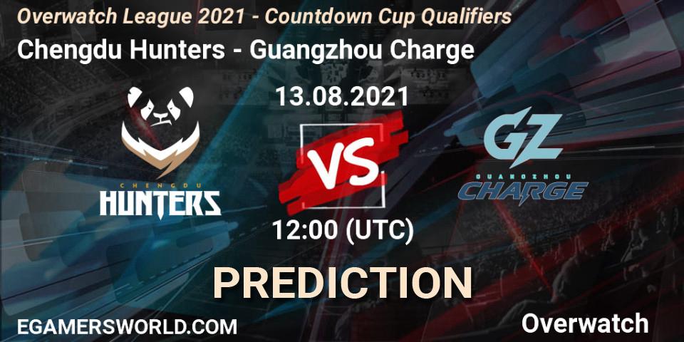 Prognoza Chengdu Hunters - Guangzhou Charge. 07.08.2021 at 12:50, Overwatch, Overwatch League 2021 - Countdown Cup Qualifiers