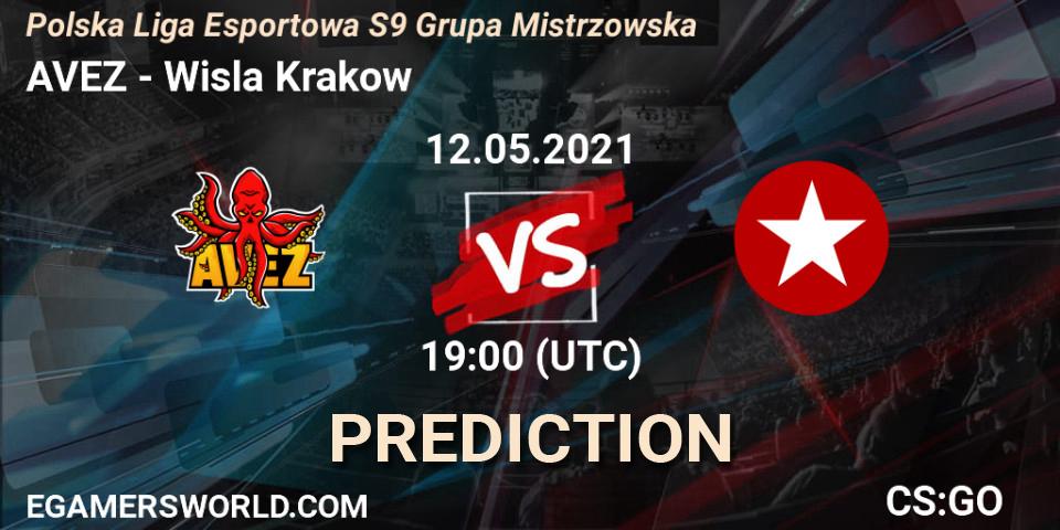 Prognoza AVEZ - Wisla Krakow. 12.05.21, CS2 (CS:GO), Polska Liga Esportowa S9 Grupa Mistrzowska