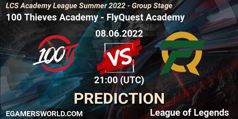 Prognoza 100 Thieves Academy - FlyQuest Academy. 08.06.2022 at 20:00, LoL, LCS Academy League Summer 2022 - Group Stage