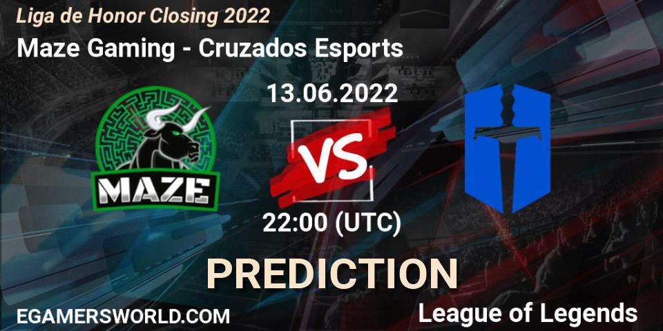 Prognoza Maze Gaming - Cruzados Esports. 13.06.2022 at 22:00, LoL, Liga de Honor Closing 2022