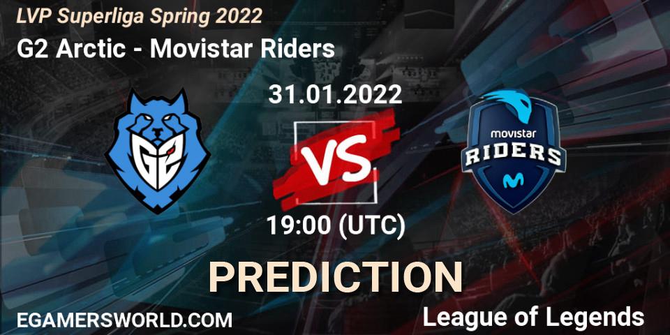Prognoza G2 Arctic - Movistar Riders. 31.01.22, LoL, LVP Superliga Spring 2022