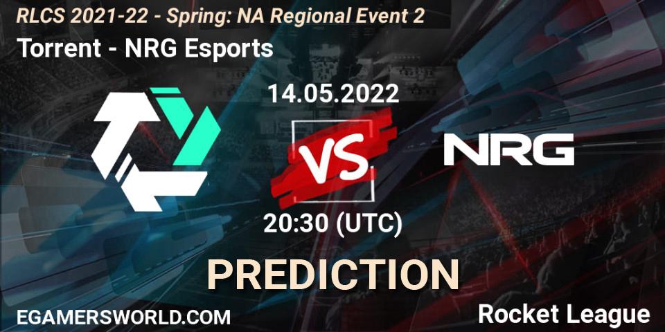 Prognoza Torrent - NRG Esports. 14.05.2022 at 20:30, Rocket League, RLCS 2021-22 - Spring: NA Regional Event 2