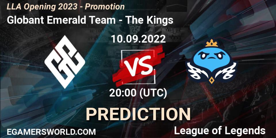 Prognoza Globant Emerald Team - The Kings. 11.09.2022 at 20:00, LoL, LLA Opening 2023 - Promotion