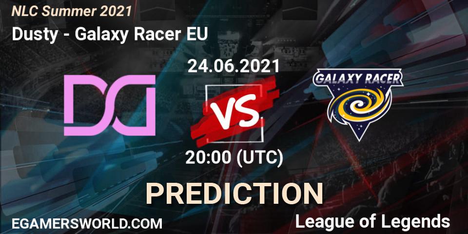 Prognoza Dusty - Galaxy Racer EU. 24.06.2021 at 20:00, LoL, NLC Summer 2021