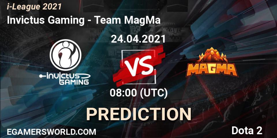 Prognoza Invictus Gaming - Team MagMa. 24.04.2021 at 10:47, Dota 2, i-League 2021 Season 1