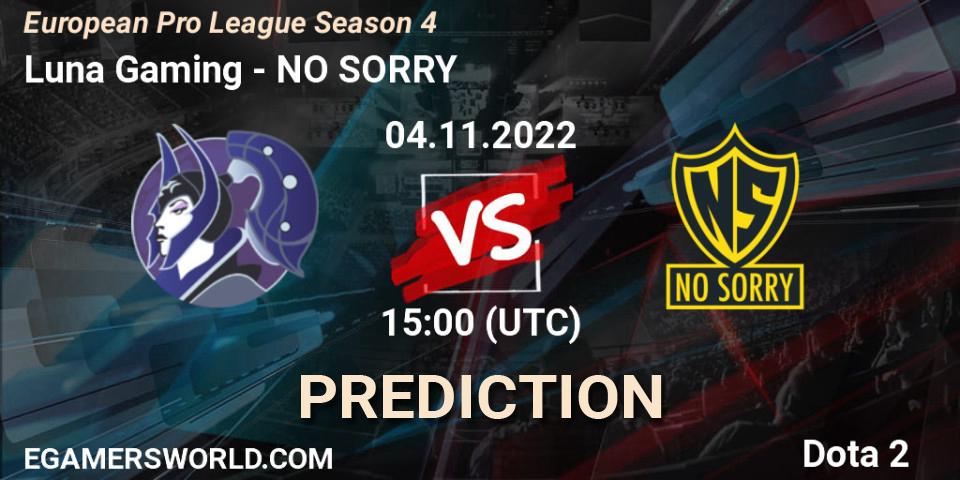 Prognoza MooN team - NO SORRY. 05.11.2022 at 13:04, Dota 2, European Pro League Season 4