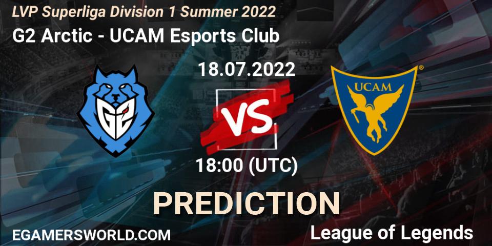 Prognoza G2 Arctic - UCAM Esports Club. 18.07.22, LoL, LVP Superliga Division 1 Summer 2022