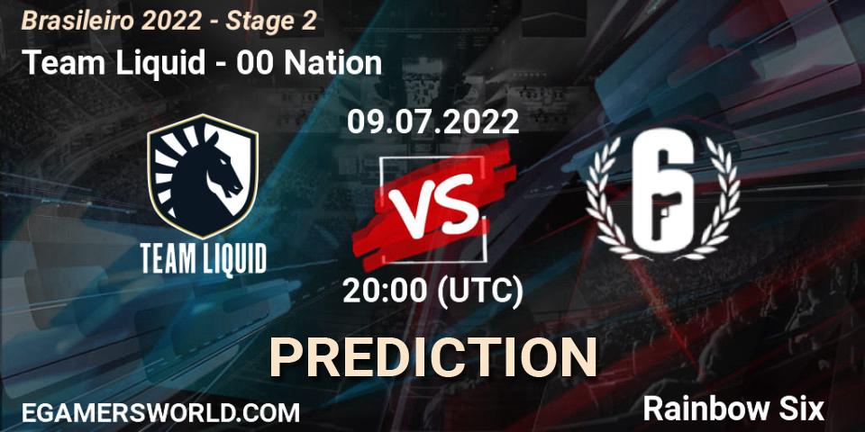 Prognoza Team Liquid - 00 Nation. 09.07.2022 at 20:00, Rainbow Six, Brasileirão 2022 - Stage 2