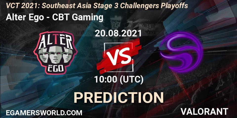 Prognoza Alter Ego - CBT Gaming. 20.08.2021 at 10:00, VALORANT, VCT 2021: Southeast Asia Stage 3 Challengers Playoffs