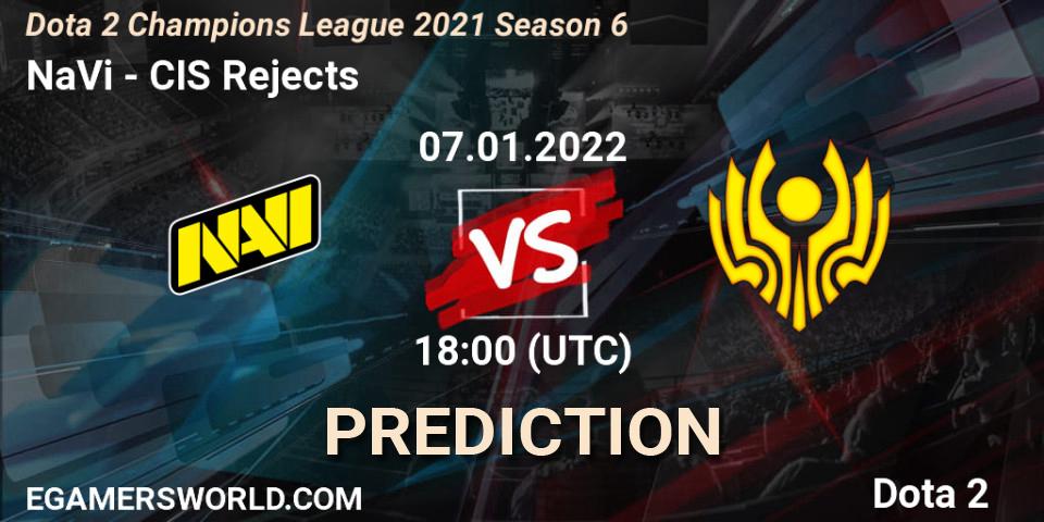 Prognoza NaVi - CIS Rejects. 08.01.2022 at 15:00, Dota 2, Dota 2 Champions League 2021 Season 6