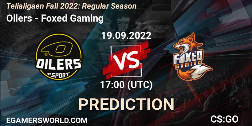 Prognoza Oilers - Foxed Gaming. 19.09.2022 at 17:00, Counter-Strike (CS2), Telialigaen Fall 2022: Regular Season
