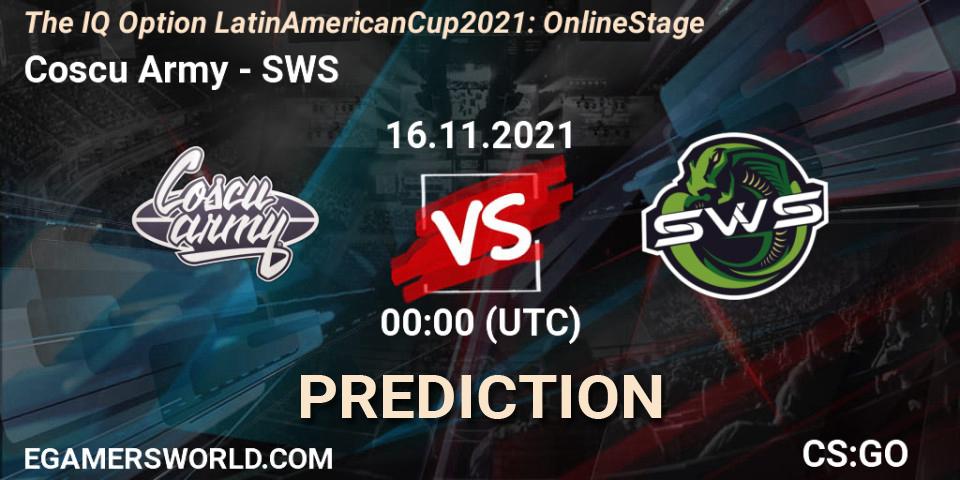 Prognoza Coscu Army - SWS. 16.11.2021 at 00:00, Counter-Strike (CS2), The IQ Option Latin American Cup 2021: Online Stage