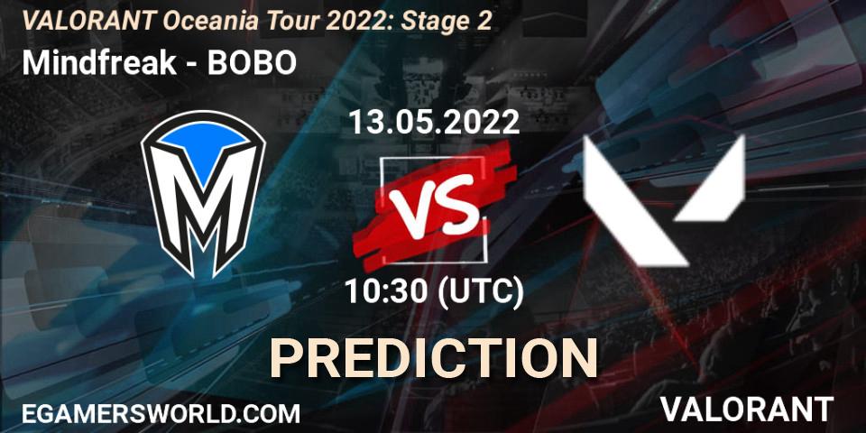 Prognoza Mindfreak - BOBO. 13.05.2022 at 10:30, VALORANT, VALORANT Oceania Tour 2022: Stage 2