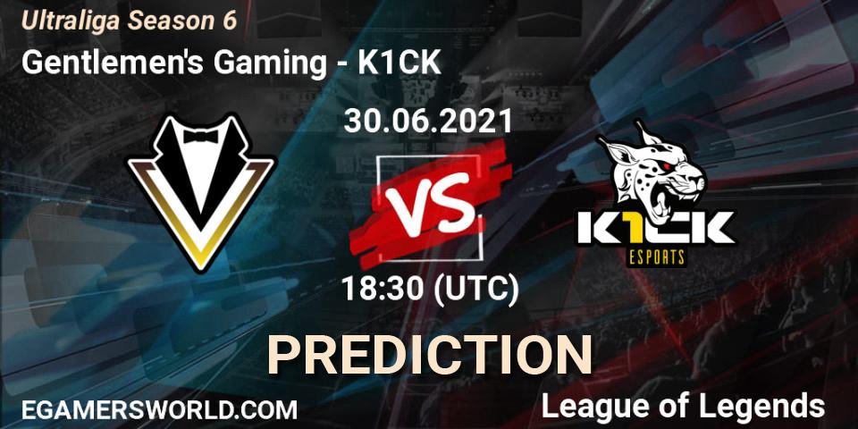 Prognoza Gentlemen's Gaming - K1CK. 30.06.21, LoL, Ultraliga Season 6