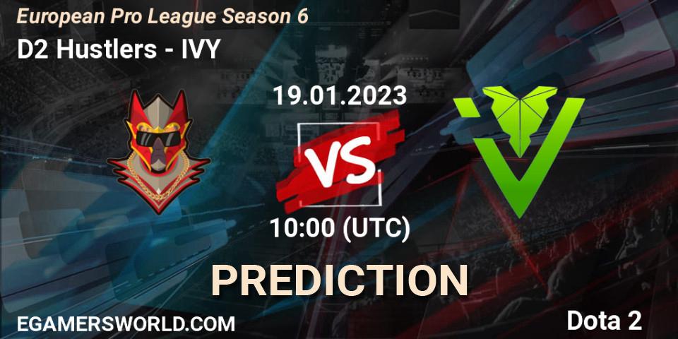 Prognoza D2 Hustlers - IVY. 19.01.23, Dota 2, European Pro League Season 6