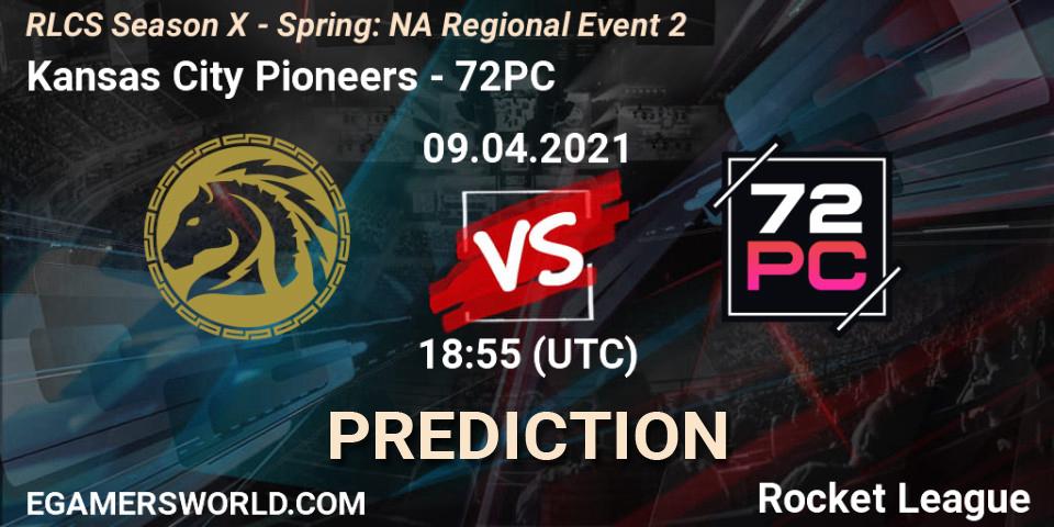 Prognoza Kansas City Pioneers - 72PC. 09.04.2021 at 18:55, Rocket League, RLCS Season X - Spring: NA Regional Event 2