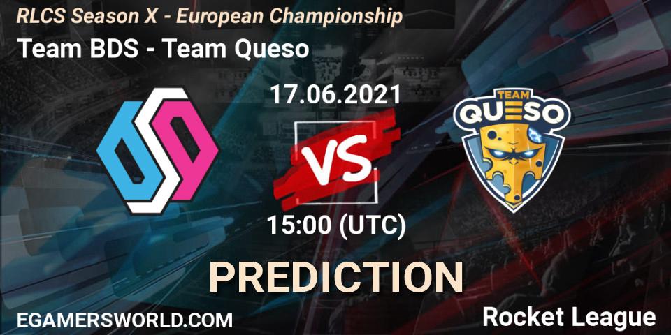 Prognoza Team BDS - Team Queso. 17.06.2021 at 15:00, Rocket League, RLCS Season X - European Championship