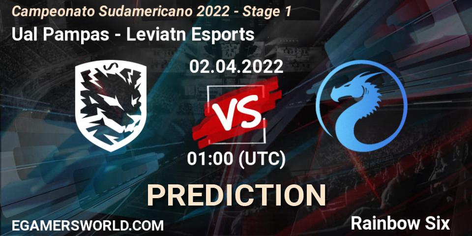 Prognoza Ualá Pampas - Leviatán Esports. 02.04.2022 at 01:00, Rainbow Six, Campeonato Sudamericano 2022 - Stage 1
