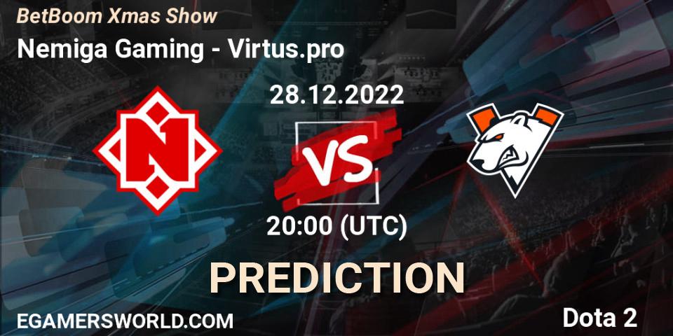 Prognoza Nemiga Gaming - Virtus.pro. 28.12.22, Dota 2, BetBoom Xmas Show