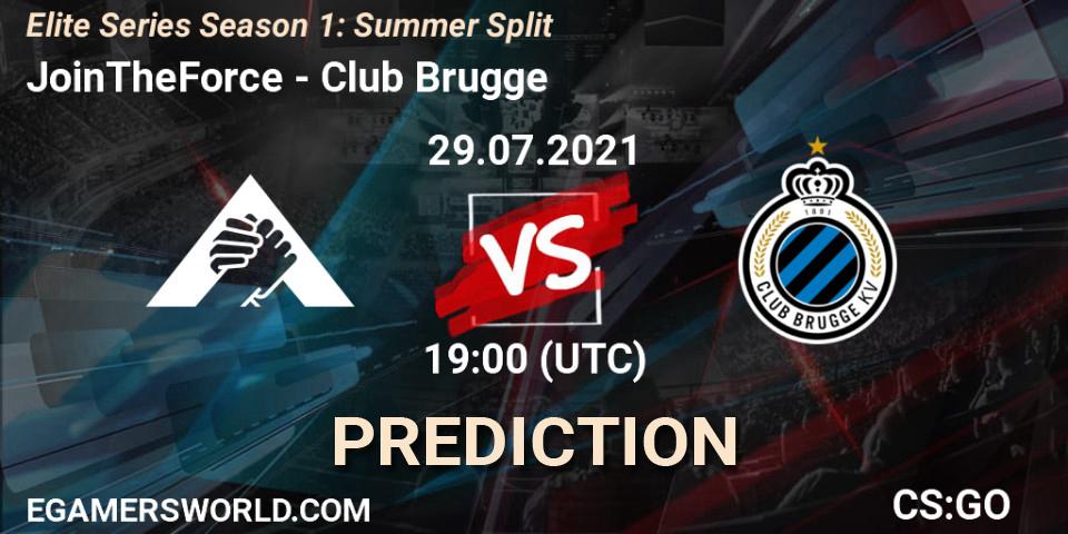 Prognoza JoinTheForce - Club Brugge. 29.07.2021 at 19:00, Counter-Strike (CS2), Elite Series Season 1: Summer Split