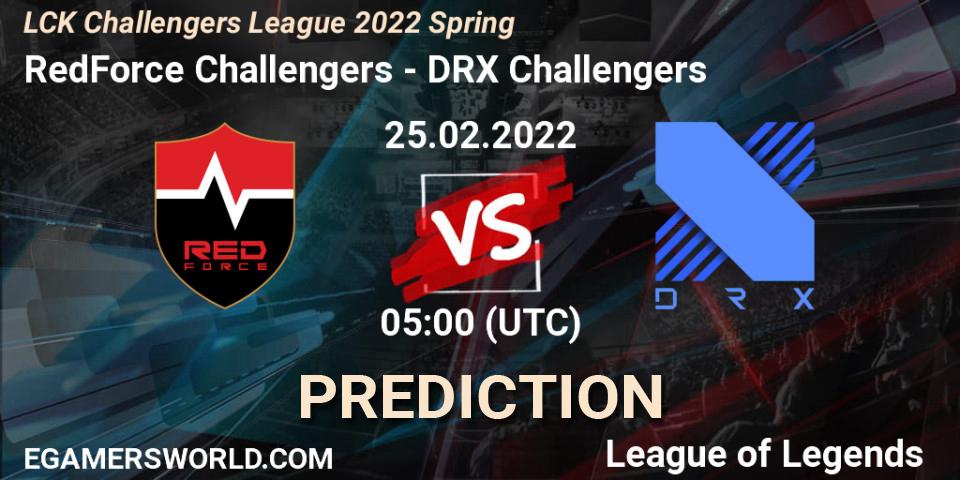 Prognoza RedForce Challengers - DRX Challengers. 25.02.2022 at 05:00, LoL, LCK Challengers League 2022 Spring