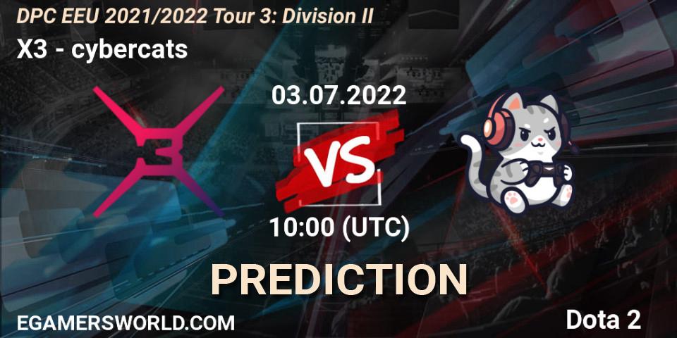 Prognoza X3 - cybercats. 03.07.2022 at 10:00, Dota 2, DPC EEU 2021/2022 Tour 3: Division II