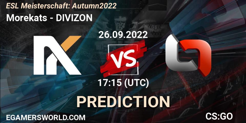 Prognoza Morekats - DIVIZON. 26.09.22, CS2 (CS:GO), ESL Meisterschaft: Autumn 2022