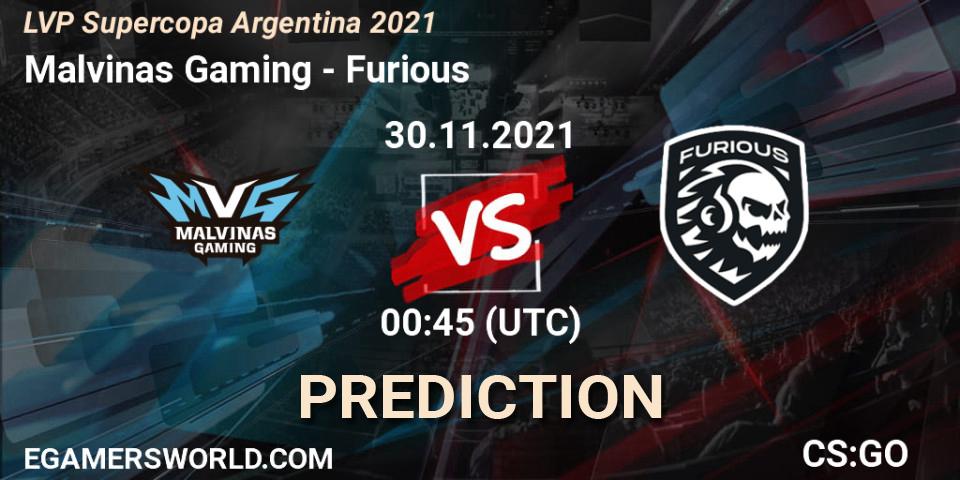 Prognoza Malvinas Gaming - Furious. 30.11.21, CS2 (CS:GO), LVP Supercopa Argentina 2021