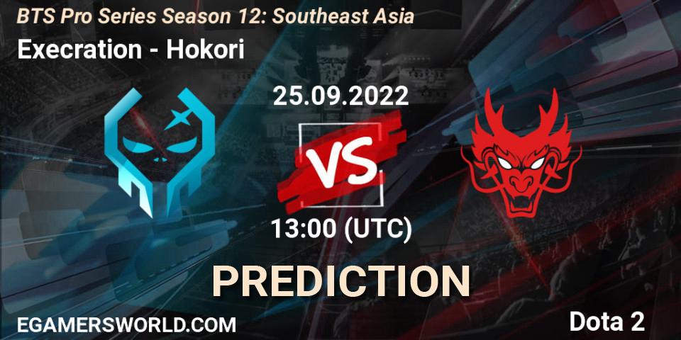 Prognoza Execration - Hokori. 28.09.2022 at 07:00, Dota 2, BTS Pro Series Season 12: Southeast Asia