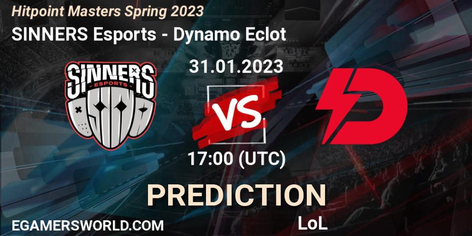 Prognoza SINNERS Esports - Dynamo Eclot. 31.01.23, LoL, Hitpoint Masters Spring 2023