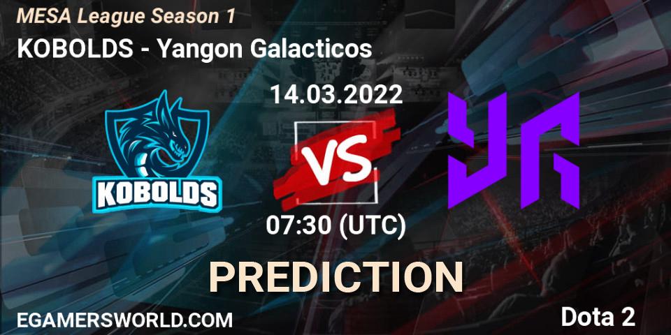 Prognoza KOBOLDS - Yangon Galacticos. 14.03.2022 at 07:26, Dota 2, MESA League Season 1