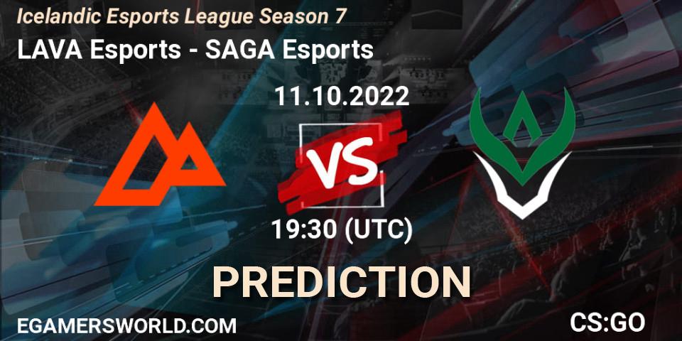 Prognoza LAVA Esports - SAGA Esports. 11.10.2022 at 19:30, Counter-Strike (CS2), Icelandic Esports League Season 7
