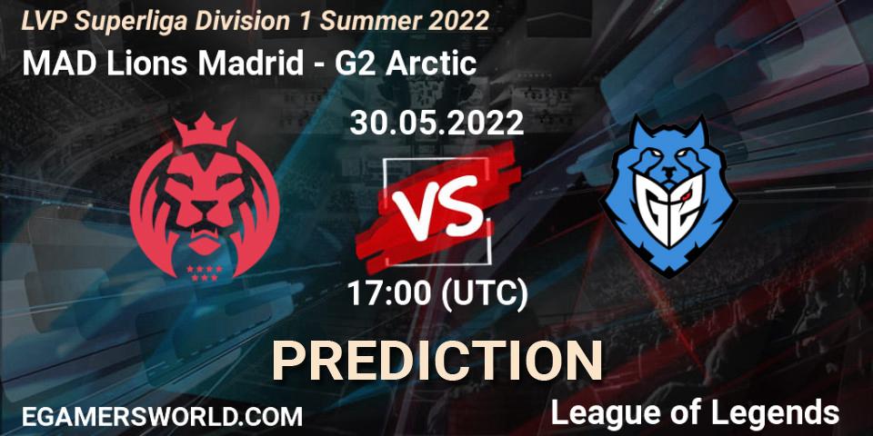Prognoza MAD Lions Madrid - G2 Arctic. 30.05.2022 at 17:00, LoL, LVP Superliga Division 1 Summer 2022