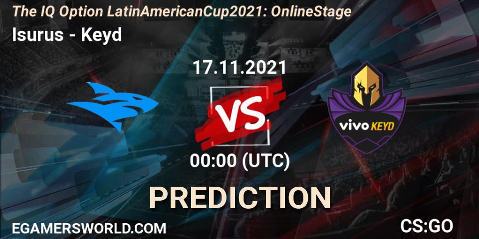 Prognoza Isurus - Keyd. 17.11.2021 at 00:00, Counter-Strike (CS2), The IQ Option Latin American Cup 2021: Online Stage