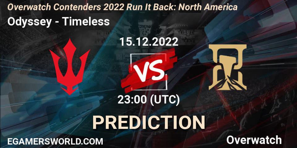Prognoza Odyssey - Timeless. 15.12.2022 at 23:00, Overwatch, Overwatch Contenders 2022 Run It Back: North America