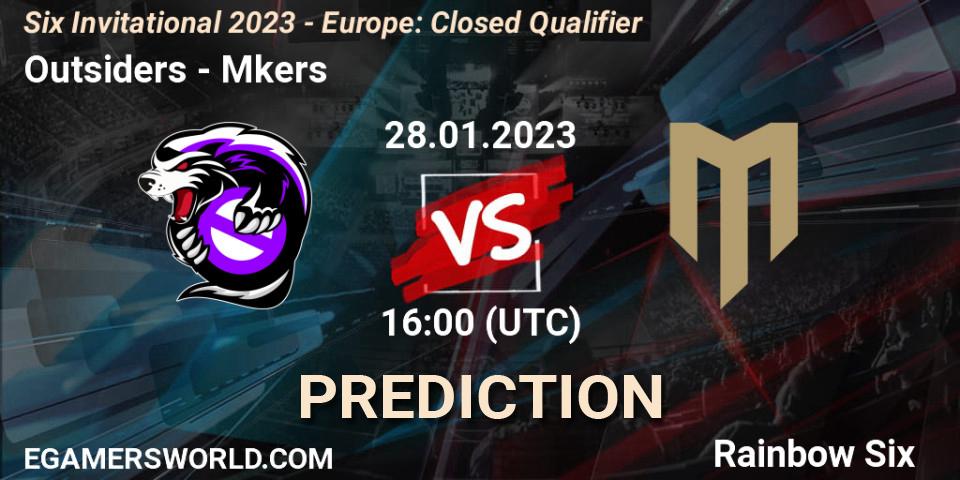 Prognoza Outsiders - Mkers. 28.01.23, Rainbow Six, Six Invitational 2023 - Europe: Closed Qualifier