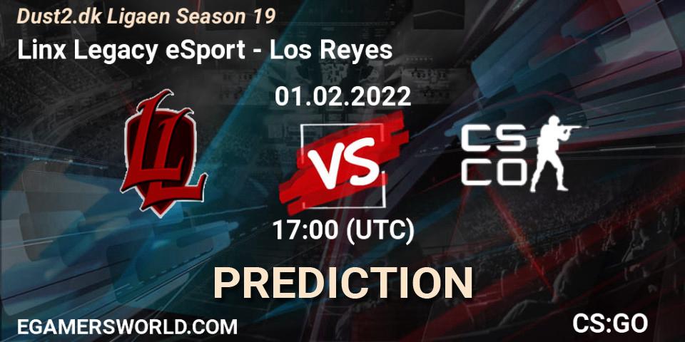 Prognoza Linx Legacy eSport - Los Reyes. 01.02.2022 at 17:00, Counter-Strike (CS2), Dust2.dk Ligaen Season 19