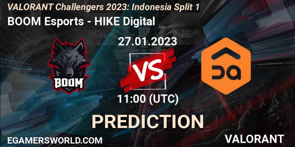 Prognoza BOOM Esports - HIKE Digital. 27.01.23, VALORANT, VALORANT Challengers 2023: Indonesia Split 1