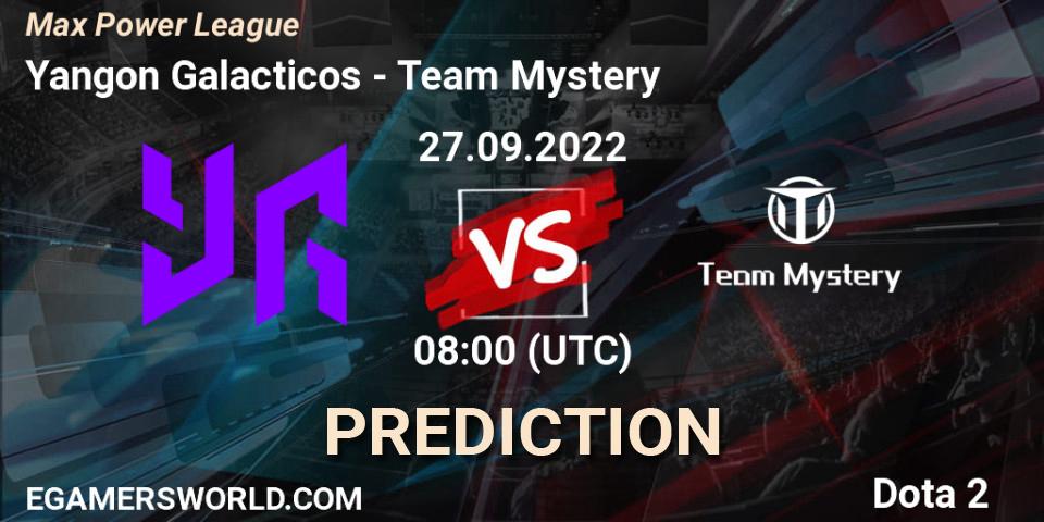 Prognoza Yangon Galacticos - Team Mystery. 27.09.2022 at 05:19, Dota 2, Max Power League