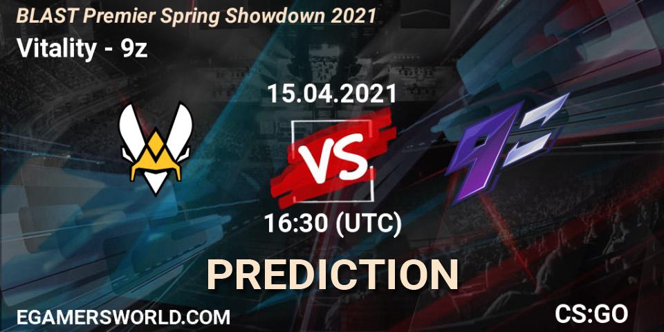 Prognoza Vitality - 9z. 15.04.2021 at 16:05, Counter-Strike (CS2), BLAST Premier Spring Showdown 2021