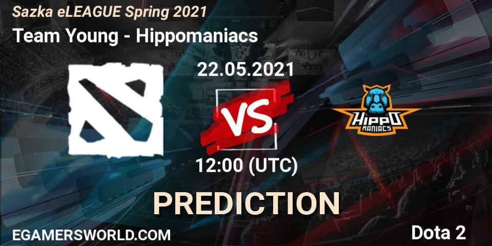 Prognoza Team Young - Hippomaniacs. 22.05.2021 at 12:00, Dota 2, Sazka eLEAGUE Spring 2021