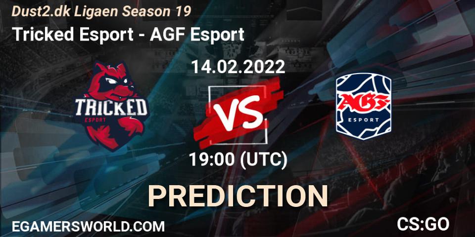 Prognoza Tricked Esport - AGF Esport. 14.02.2022 at 19:00, Counter-Strike (CS2), Dust2.dk Ligaen Season 19