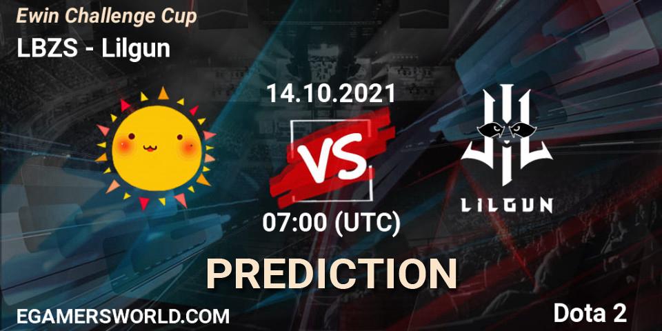 Prognoza LBZS - Lilgun. 15.10.2021 at 03:03, Dota 2, Ewin Challenge Cup