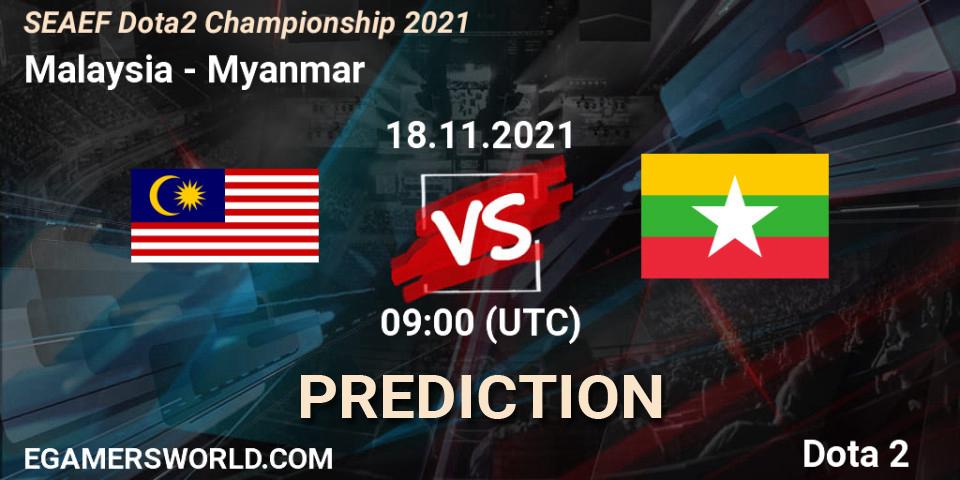 Prognoza Malaysia - Myanmar. 18.11.2021 at 09:03, Dota 2, SEAEF Dota2 Championship 2021