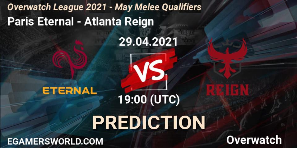 Prognoza Paris Eternal - Atlanta Reign. 29.04.21, Overwatch, Overwatch League 2021 - May Melee Qualifiers