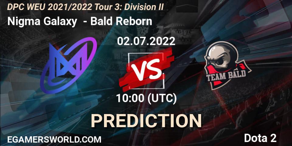 Prognoza Nigma Galaxy - Bald Reborn. 02.07.2022 at 09:55, Dota 2, DPC WEU 2021/2022 Tour 3: Division II