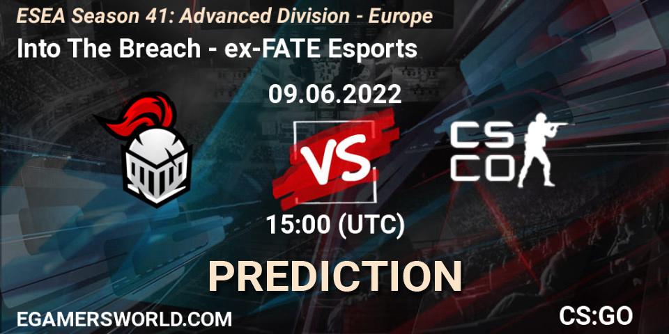 Prognoza Into The Breach - ex-FATE Esports. 09.06.2022 at 15:00, Counter-Strike (CS2), ESEA Season 41: Advanced Division - Europe