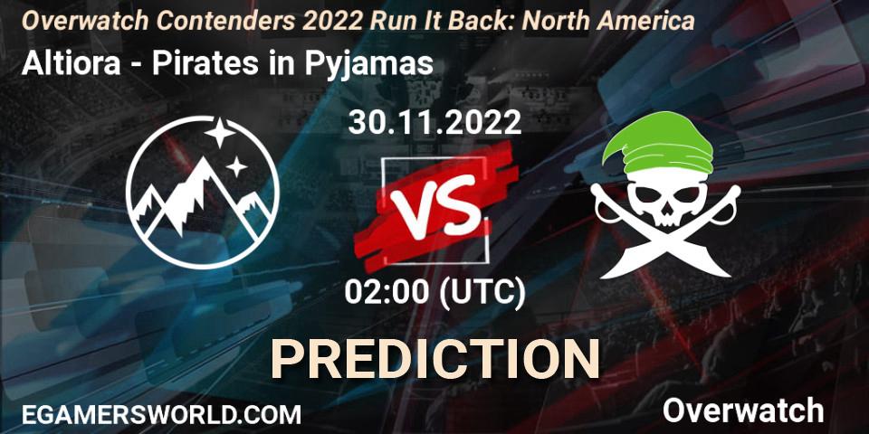 Prognoza Altiora - Pirates in Pyjamas. 30.11.2022 at 02:00, Overwatch, Overwatch Contenders 2022 Run It Back: North America